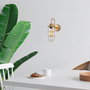 Opviq Mahoni - 13206 Lámpara de pared dorada